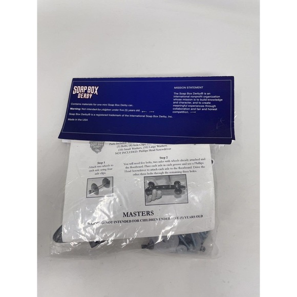 NEW Vintage Official Soap Box Derby Mini Stock Car Masters Building Kit NIP - Picture 5 of 7